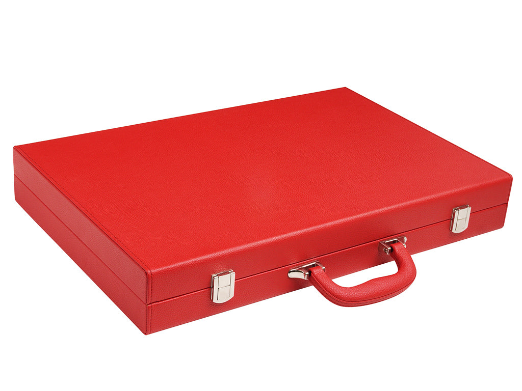 19-inch Premium Backgammon Set - Red - American-Wholesaler Inc.