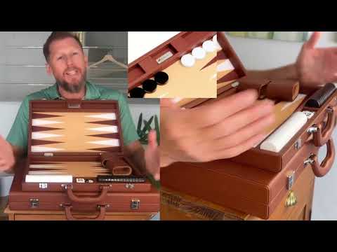 
                  
                    Cargar y reproducir video en el visor de la galería, See details on the 16-inch backgammon board by Silverman &amp;amp; Co.
                  
                