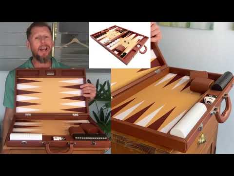 
                  
                    Cargar y reproducir video en el visor de la galería, See details on the 19-inch backgammon board by Silverman &amp;amp; Co.
                  
                